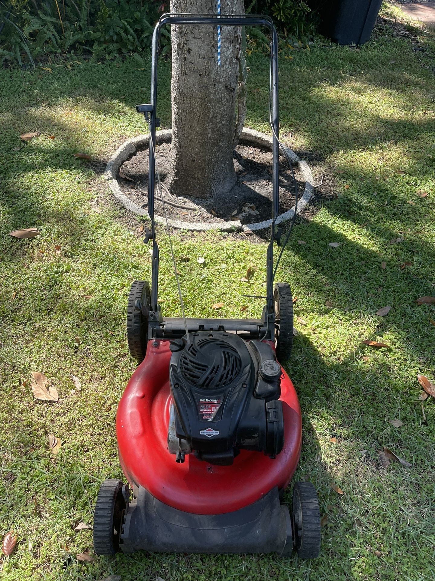 High Wheel Lawn Mower Yard Machines 21” Cut With A 5.5 HP Engine
