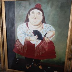 34 By 31 Fernando Botero Reprocuction
