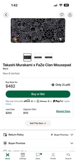 Takashi Murakami x Faze mousepad