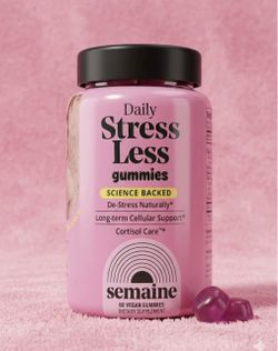 semaine daily stress less gummies 60ct vegan cortisol support Supplement