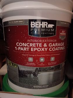 Floor paint drive way gray , wall paint