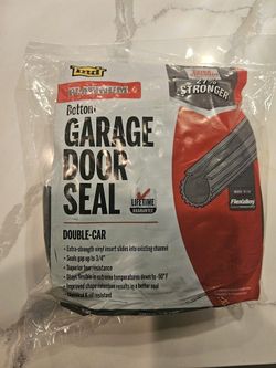MD Platinum bottom Garage door Seal Double Car
