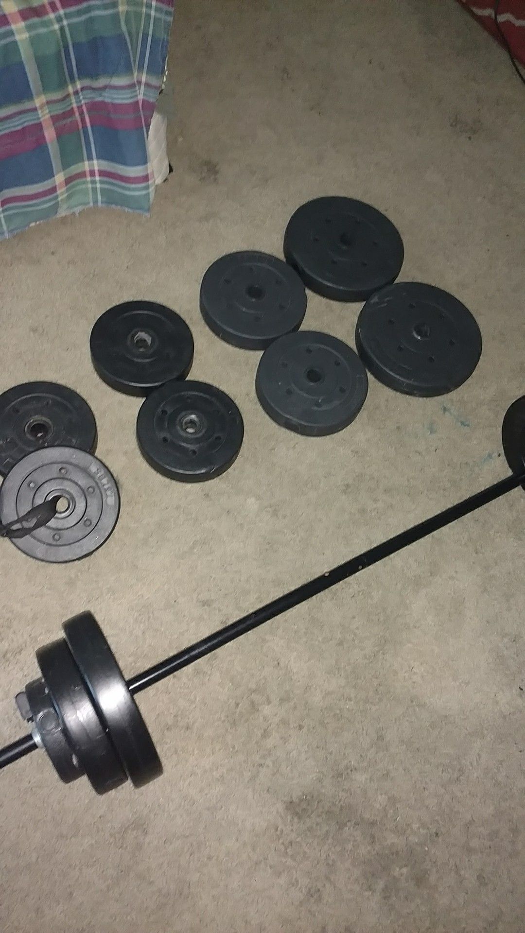 Great condition BARBELL SET.