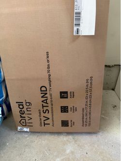 Real living TV Stand glacier oak