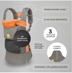 LÍLLÉbaby 3-in-1 Ergonomic CarryOn Airflow Toddler Carrier with Lumbar Support & Breathable Mesh Lining (25-60 lbs), Supportive & Comfortable, Multi-P