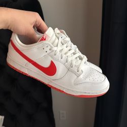 Nike Dunks Orange And White 