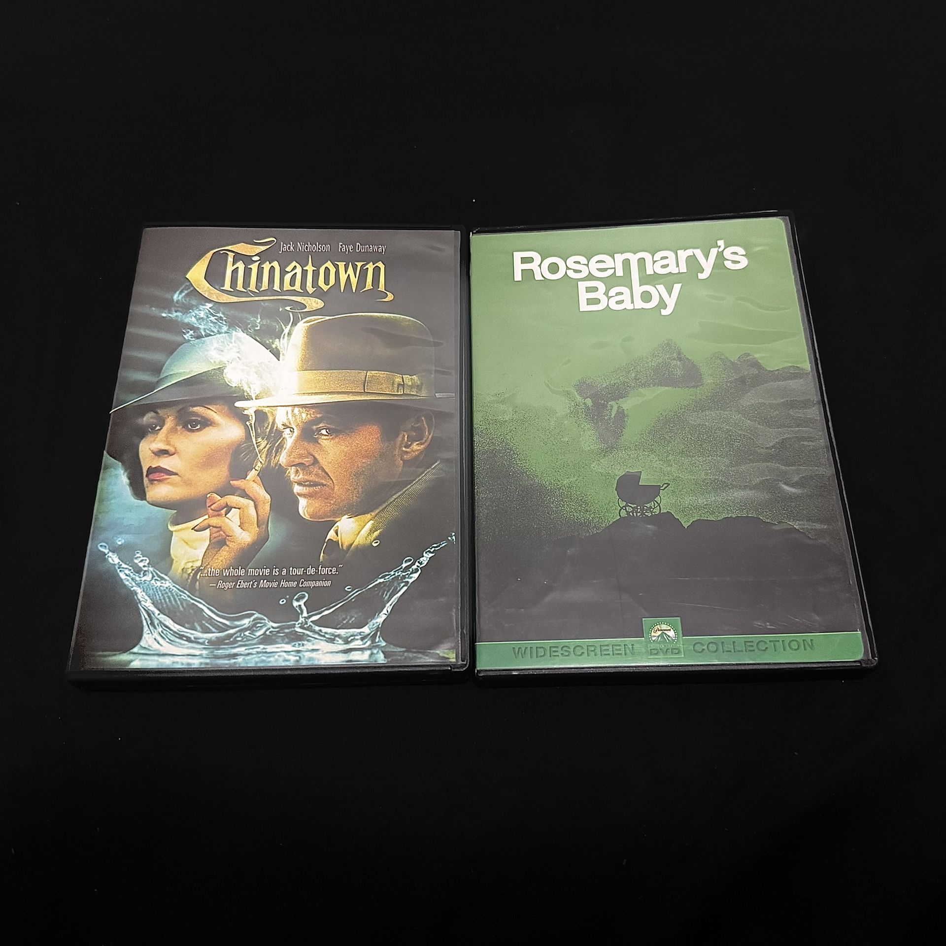 🎬 Chinatown + Rosemary’s Baby DVD Set – Rare Classics in Great Condition!