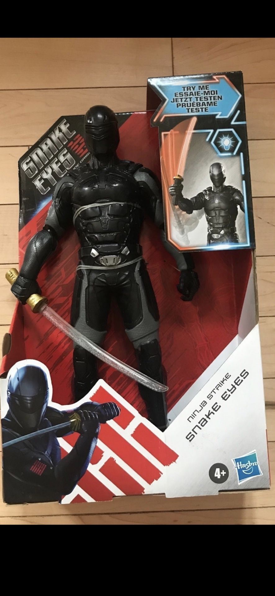 NEW HASBRO NINJA STRIKE SNAKE EYES GI JOE ORIGINS 