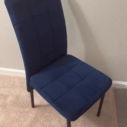 Velvet blue Dining chairs