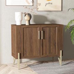 39" Modern Sideboard Buffet Cabinet with Storage, Wooden Entryway Credenza Cabinet with Door, Kitchen Buffet Cabinet, Bar Cabinet, Sideboard Buffet fo