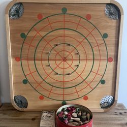 Vintage Carrom wood board game