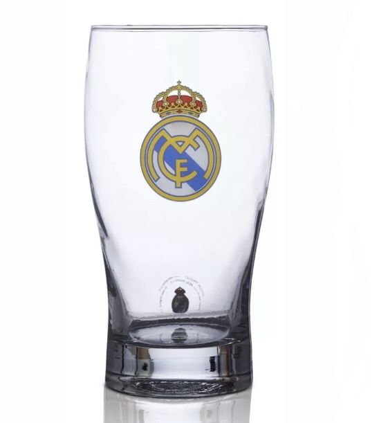 Real Madrid FC Pint Glass - Great For Soccer Fans - 100% Licensed Product