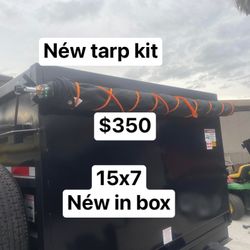 Dump Trailer Tarp Kit Cover 15x7 New In Box $350