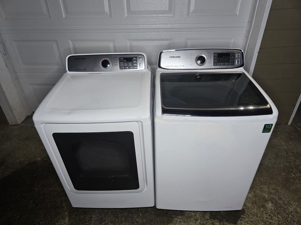 💯FREE DELIVERY💯  SAMSUNG AQUAJET SUPER CAPACITY WASHER AND DRYER SET💯WORKS LIKE-NEW 💥