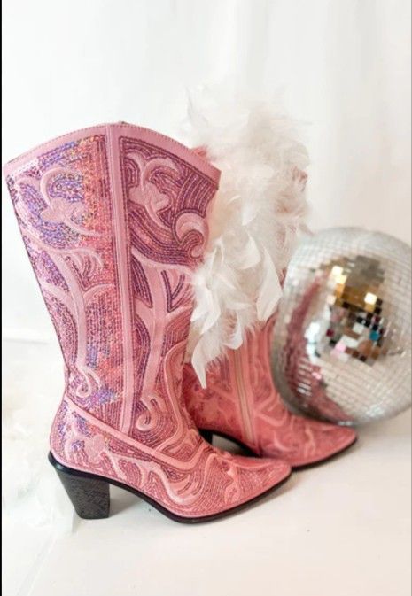 New Pink Cowgirl Boots 