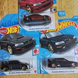 HOT WHEELS SUBARU 98 IMPREZZA 22B STI-VERSION X3 $27