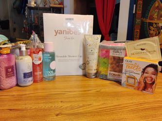 Self-Care Bundle. Contains: Bath & Body Works, Pink, and other brands - sprays, lotions, hair, and face products