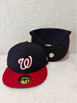 MLB  new era Washington nationals classic onfield hats navy blue Red 59fifty fitted hats size 6 7/8, 7, 7 1/8 and 7 1/4