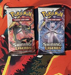 POKEMON SHINING LEGENDS BOOSTER PACKS CHARIZARD MEWTWO
