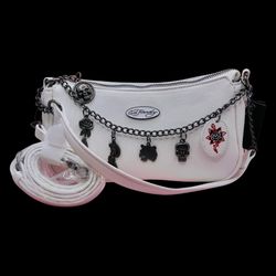 Ed Hardy White shoulder bag