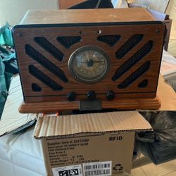 Electric Vintage Radio And Cassette Player