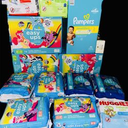 Pamper Brand Diaper Bundle Size 2t-3t,2 ,3t-4t