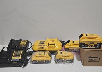 DEWALT BATTERIES AND CHAEGERS