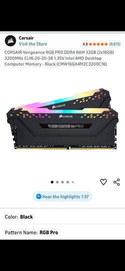 Corsair Vengeance RGB Pro 32GB DDR4 RAM Kit