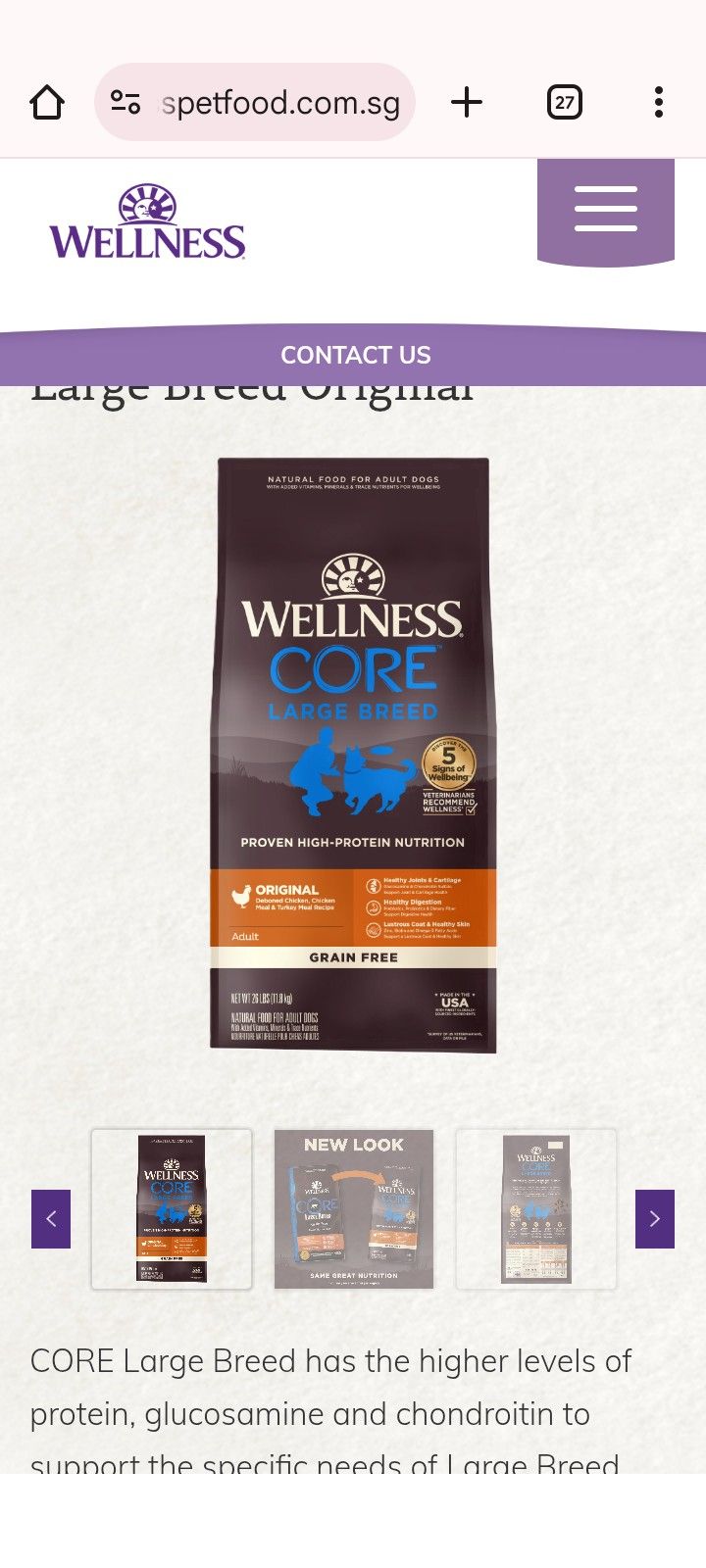 Wellness Core Dog Food