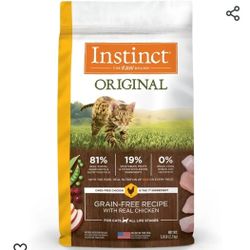 Instinct Original Grain Free Recipe with Real Chicken Natural Dry Cat Food, 5 lb. Bag

