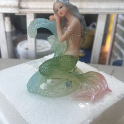Rayberro Crystal Mermaid… Fish Tank Aquarium Decoration 