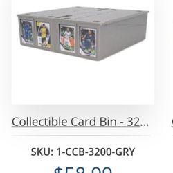 3200 Count Sports Card Storage Bin Basketball Baseball Football 