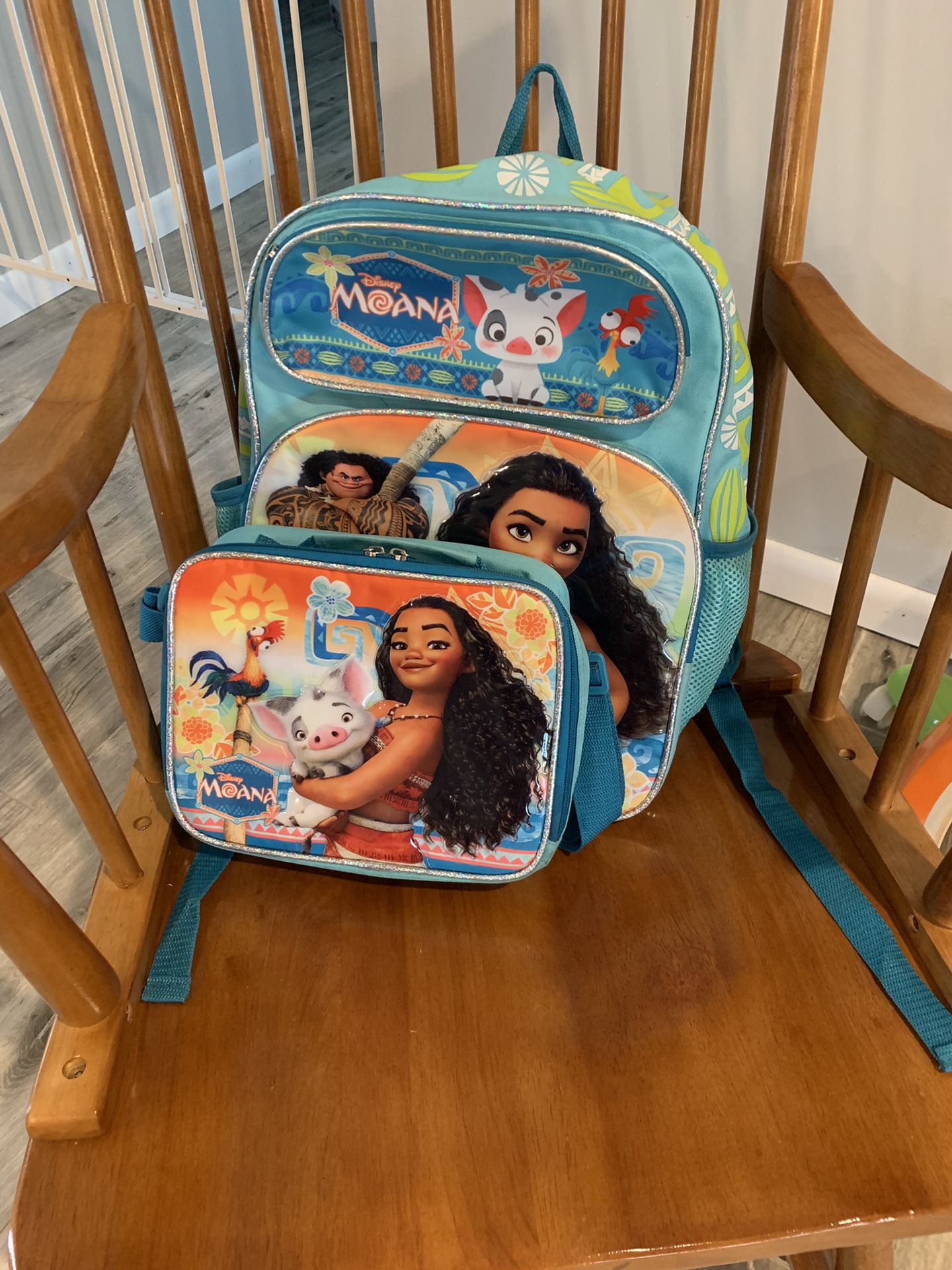 Disney Moana backpack and lunchbox