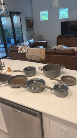 Gray Granite Nonstick Cookware Set