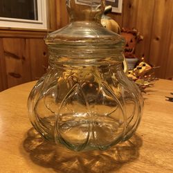 Large Glass Cookie Jar