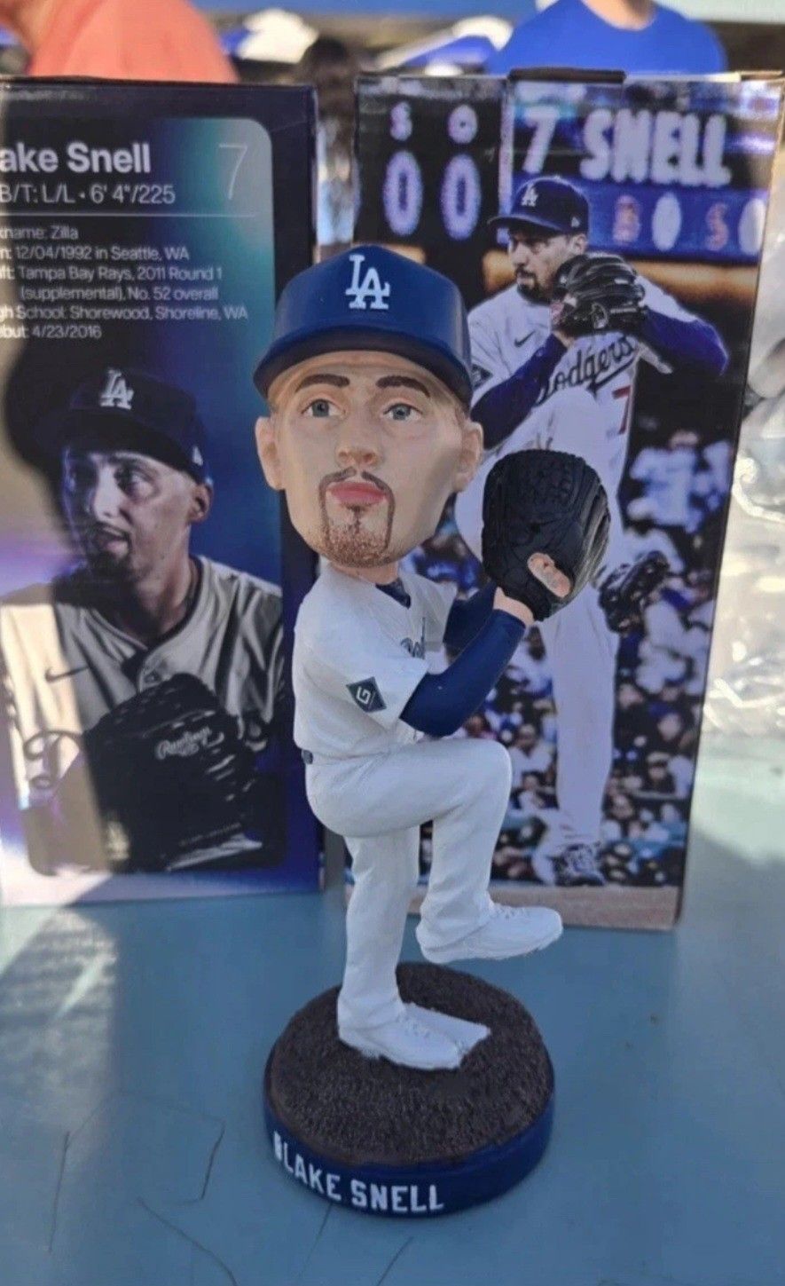 Blake Snell Dodgers Bobblehead 🔥 🧢 ⚾️ 🧢 🔥