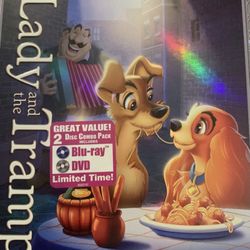 Disney’s LADY And The TRAMP Diamond Edition (DVD + Blu-Ray-1955) NEW!