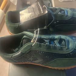 Converse Run Star Trainer Swarovski Deep Emerald Size 8.5