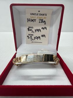 Chino bracelet 14k yg gold 28g