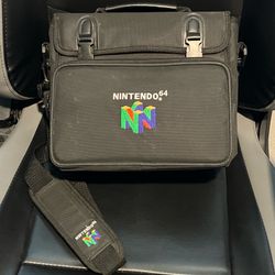 1997 Official OEM Nintendo 64 N64 Padded Carry Case Messenger Bag w/ Strap