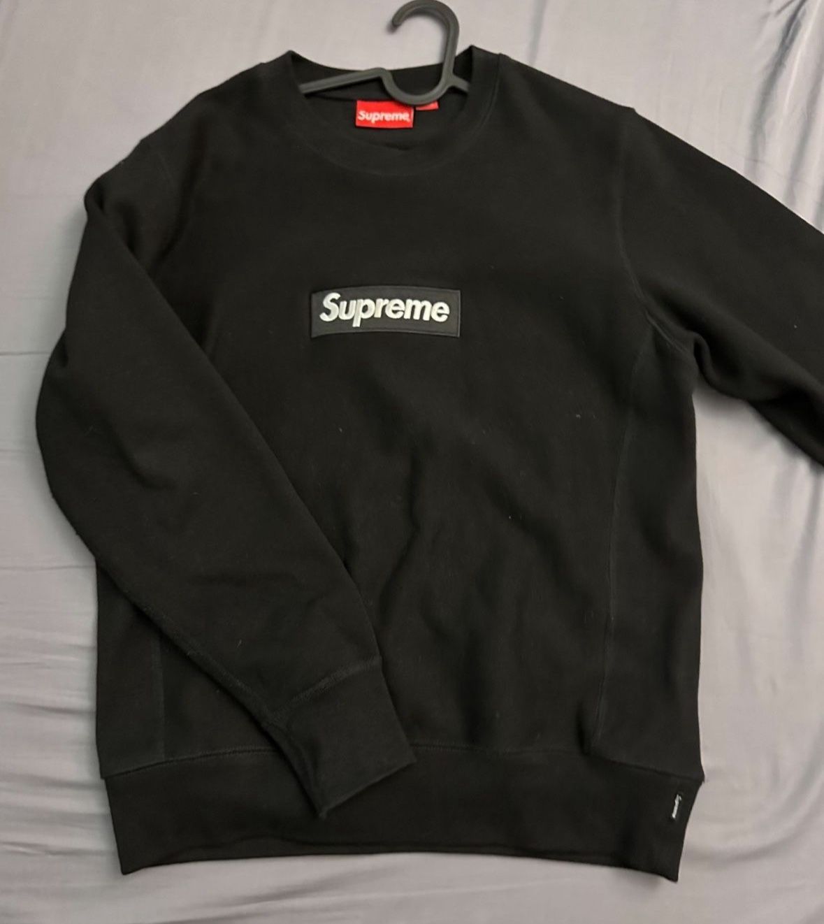 Supreme Box Logo Crewneck in black, size small