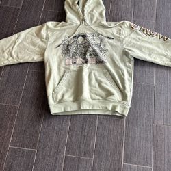 mcq - grow up logo-appliquéd printed cotton-jersey hoodie - green