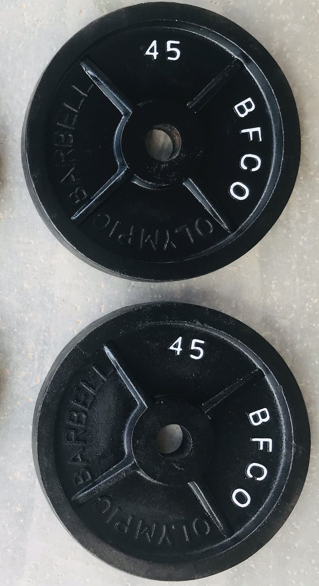 45 Lb Olympic Weights Set 2 Inch Hole