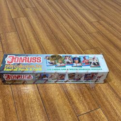 1991 Donruss Collectors Ser Baseball Puzzle And Cards Inopened