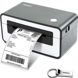 Thermal Label Printer,4x6 High Speed USB Shipping Label Printer Commercial Direct Thermal Label Maker One Click Setup Compatible with Amazon, Ebay, Et