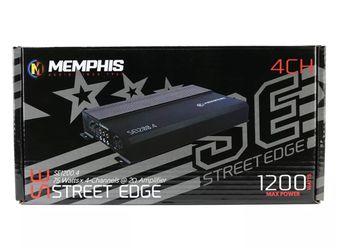 Memphis Audio SE1200.4 Street Edge 1200W 4-Channel Car Audio Amplifier NEW