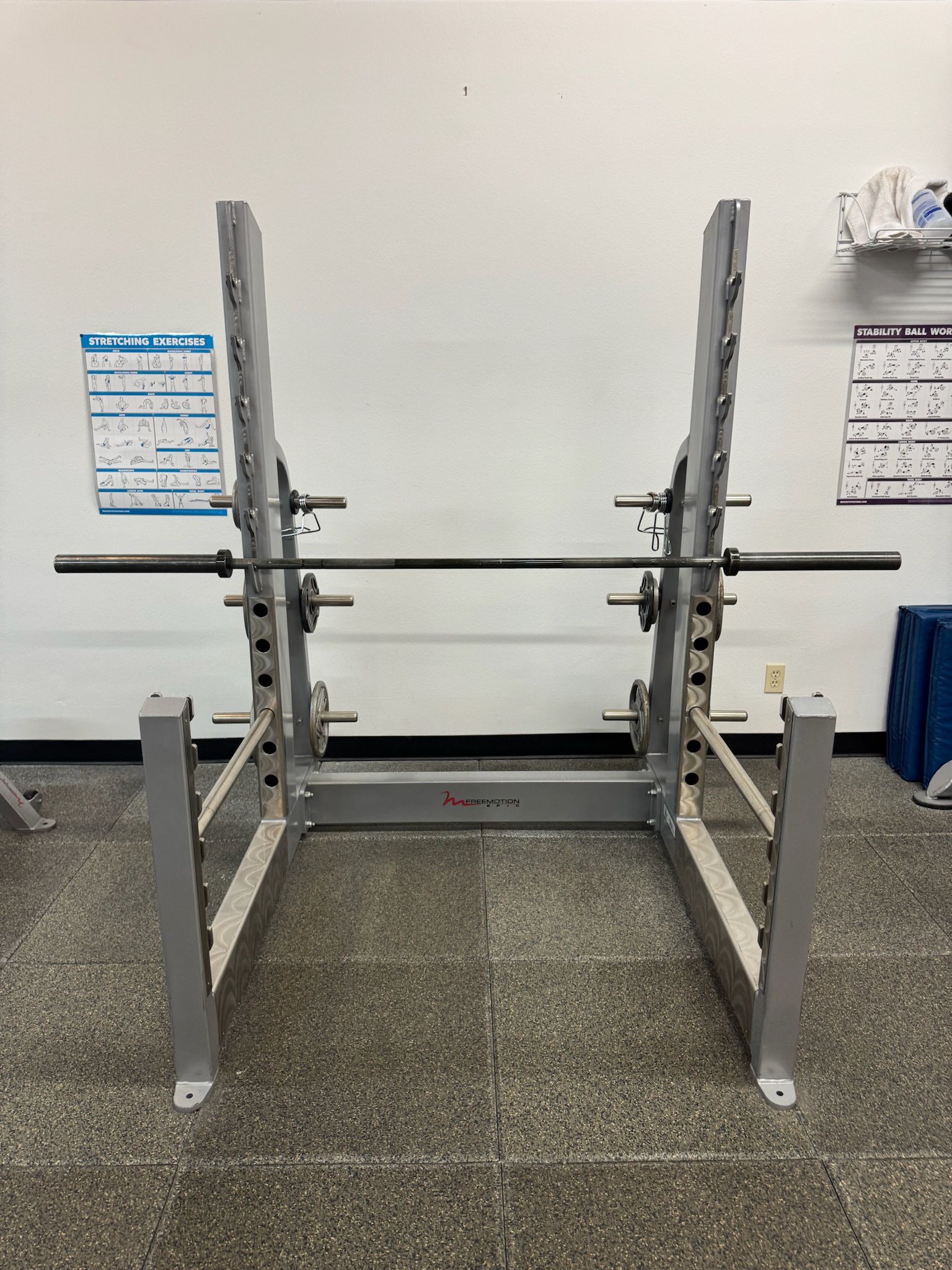 FreeMotion EPIC Olympic Squat Rack – Commercial Grade (Rack Only, No Bar or Weights)