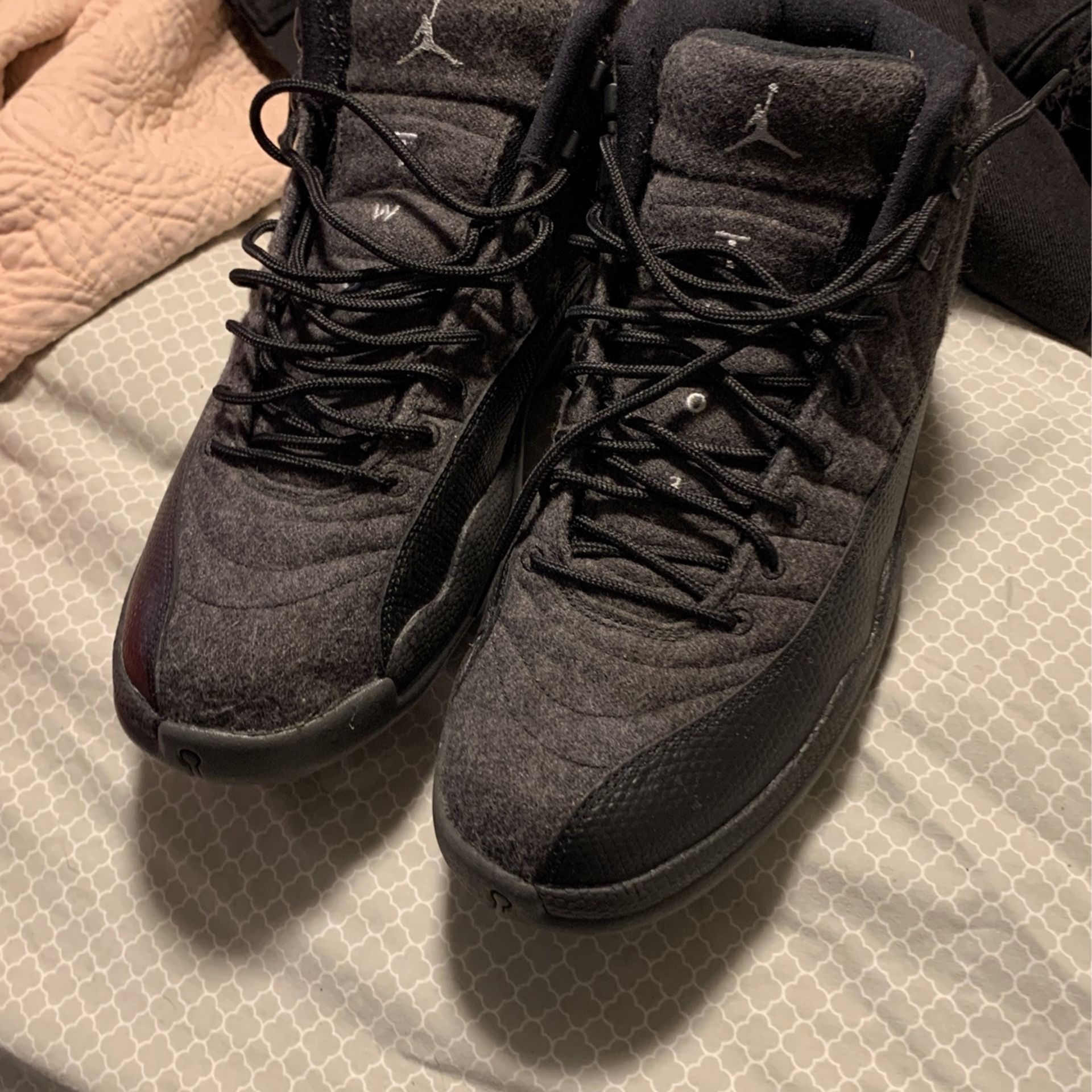 Wool Jordan 12s Size 10
