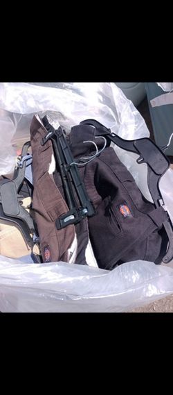 $50 big bag full of different size Dickie pants Levi pants ready for pickup hangers not included