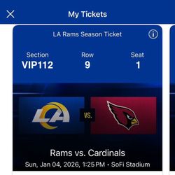 Rams Vs Cardinals | Sun Jan 04